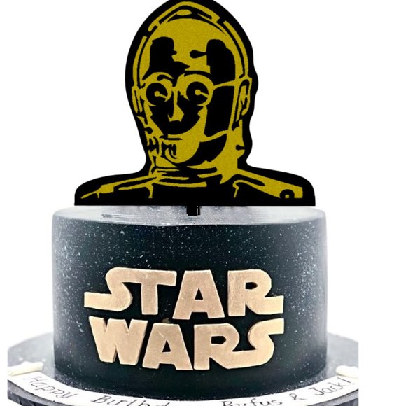 Large 3D Inspired Star Wars C3P0 Cake Topper - Picture 1 of 2